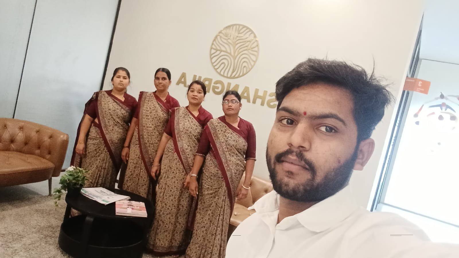 Supervisor with the team at Shangrila